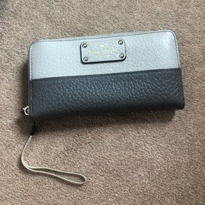 Grey Kate Spade Large continental wallet